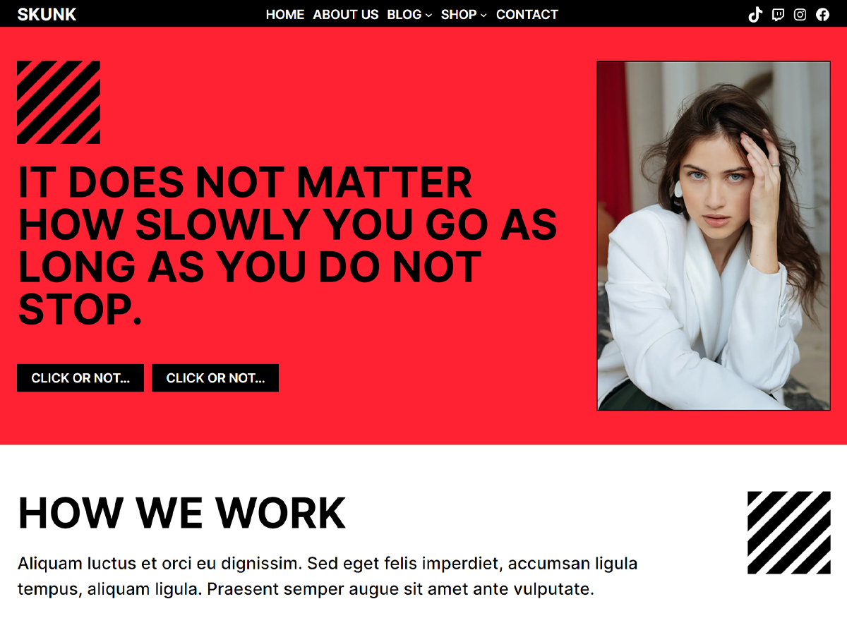 Skunk theme screenshot