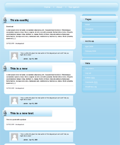 Sky Blue theme screenshot