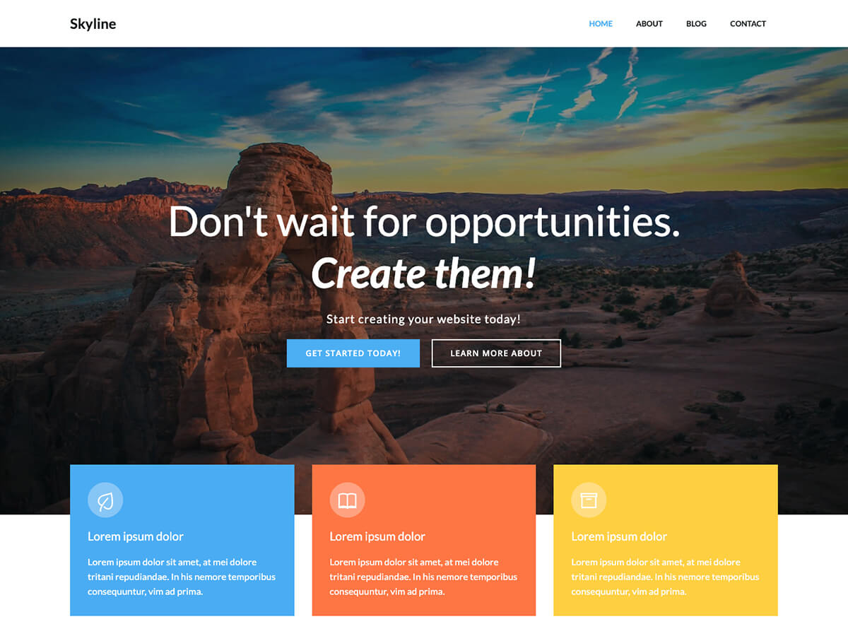 Skyline WP theme screenshot