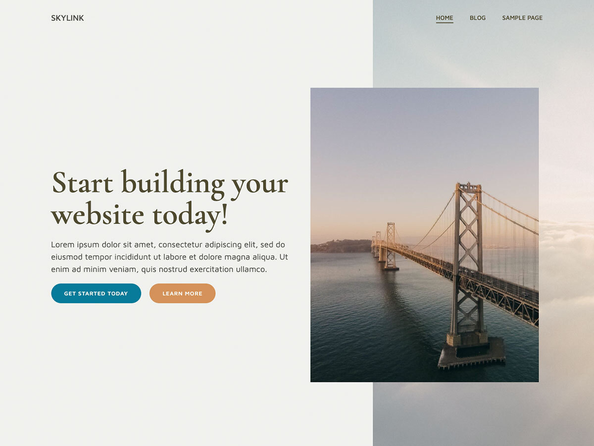 Skylink theme screenshot