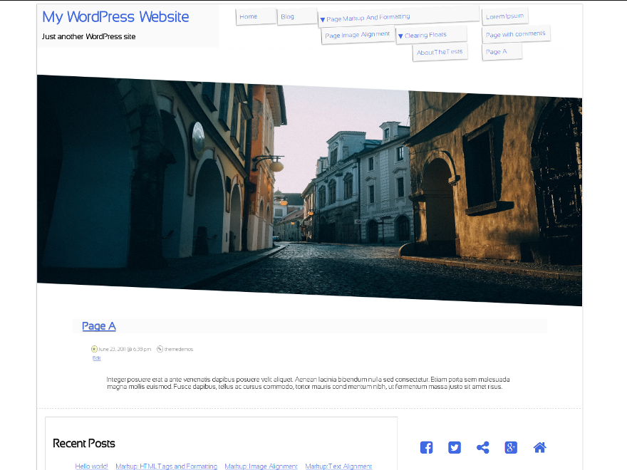 Slanty theme screenshot