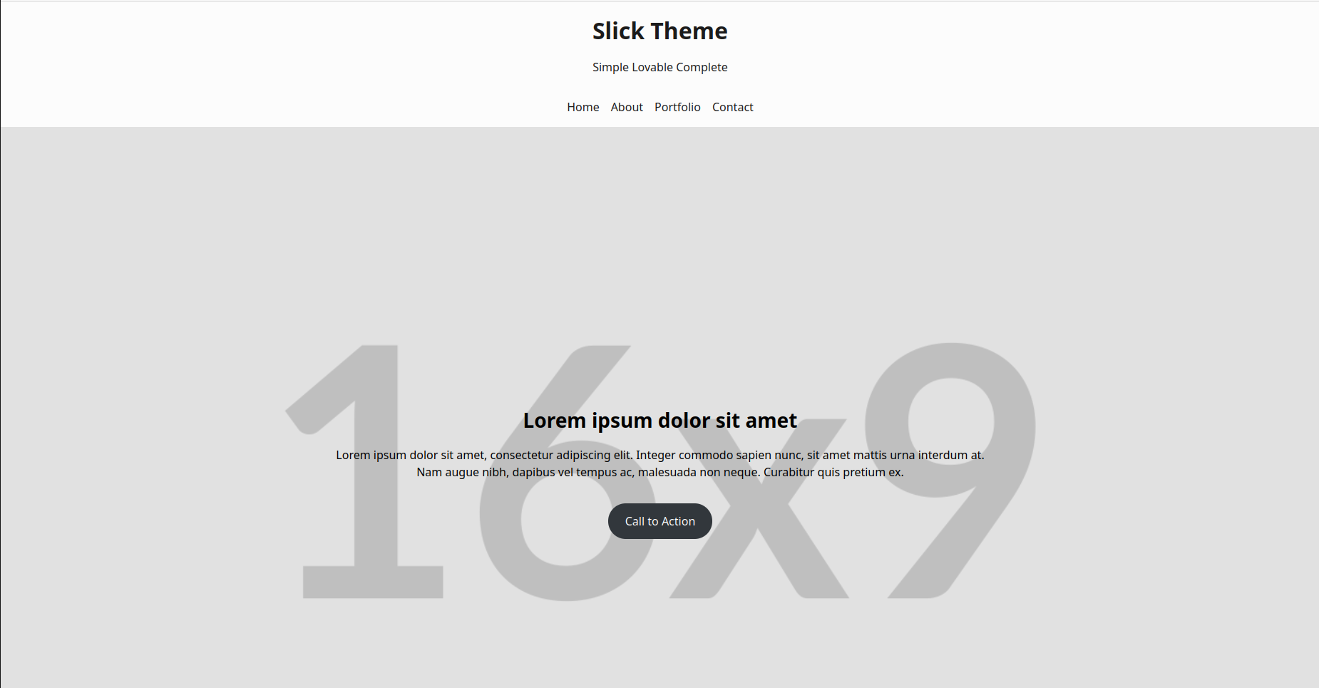 Slick theme screenshot