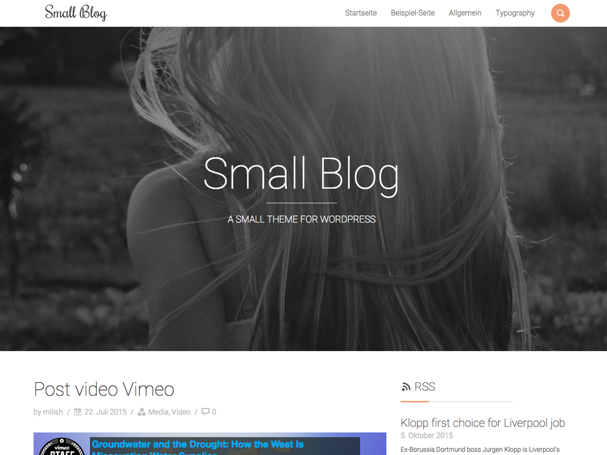 Smallblog theme screenshot