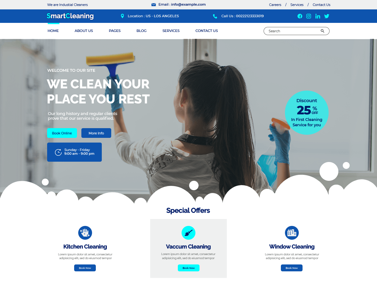 Smart Cleaning theme screenshot