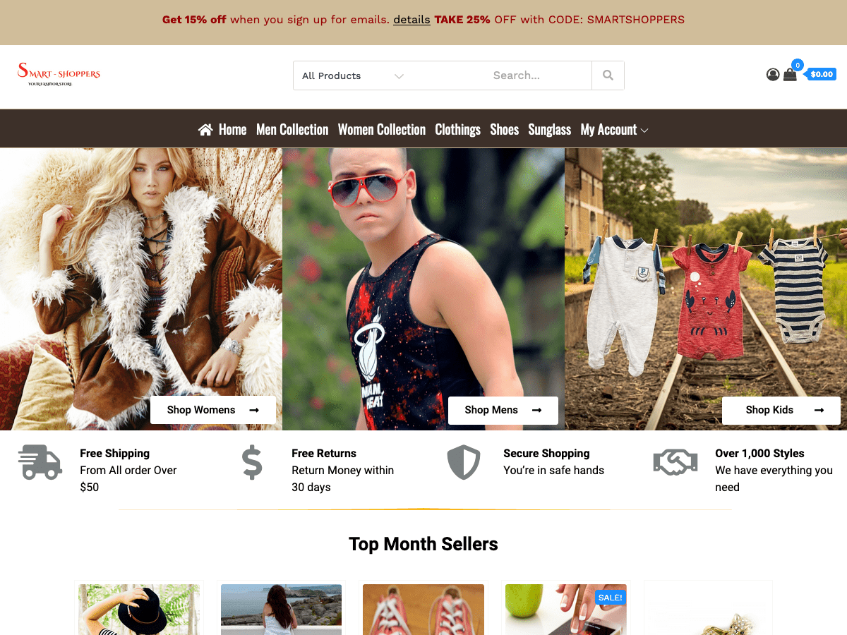 smart ecommerce theme screenshot
