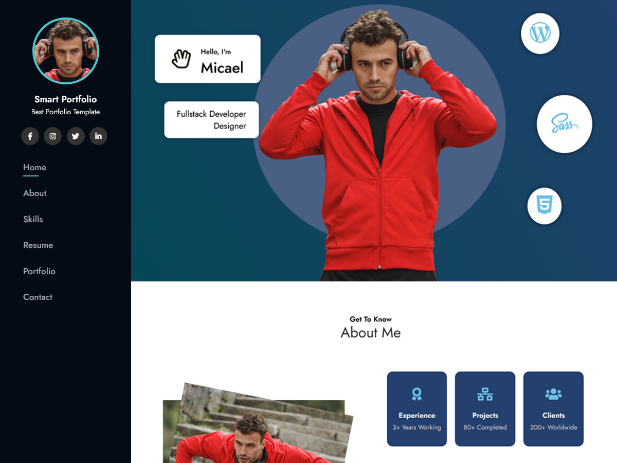 Smart Portfolio theme screenshot
