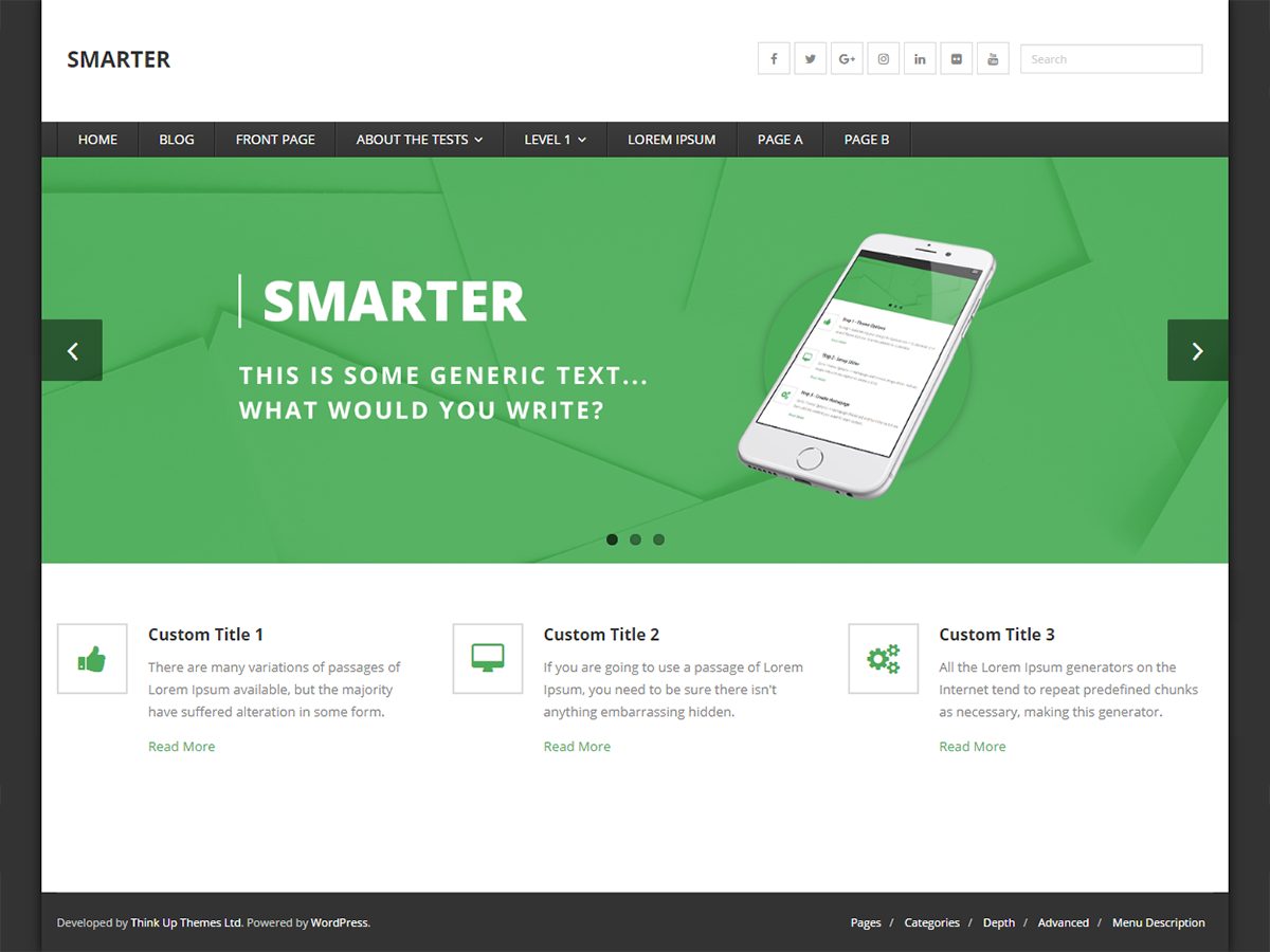 Smarter theme screenshot