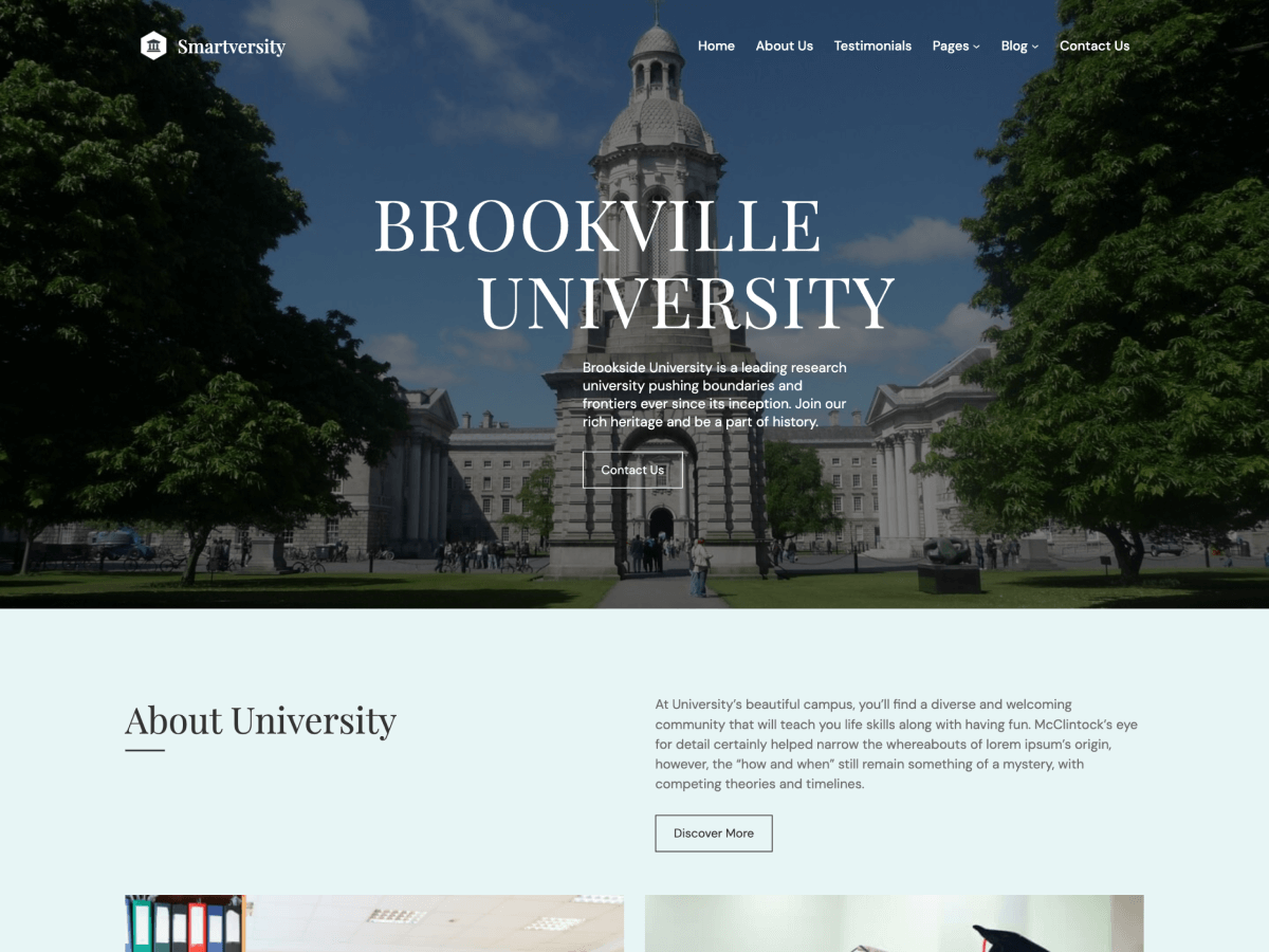 Smartversity theme screenshot