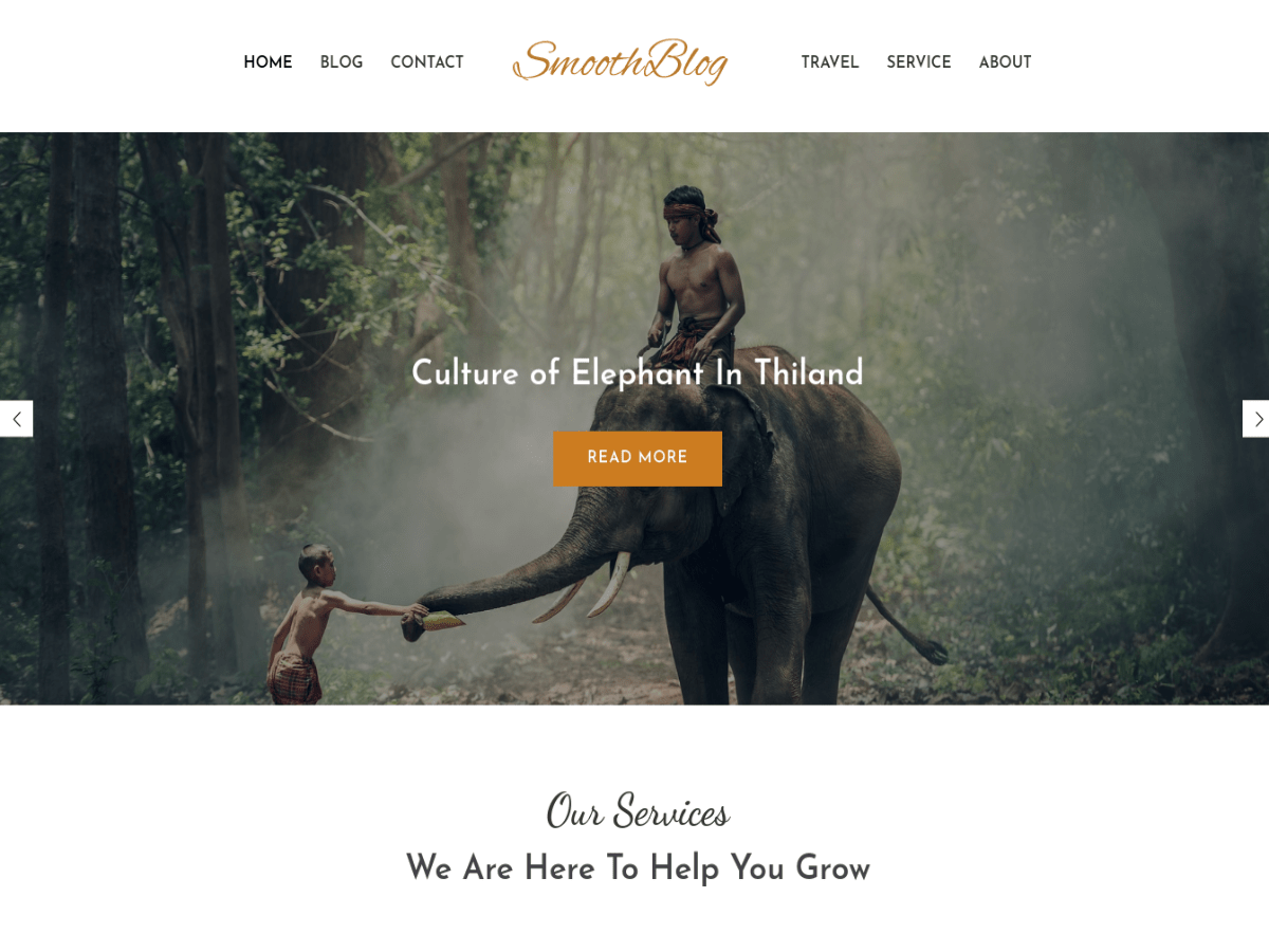 Smooth Blog theme screenshot
