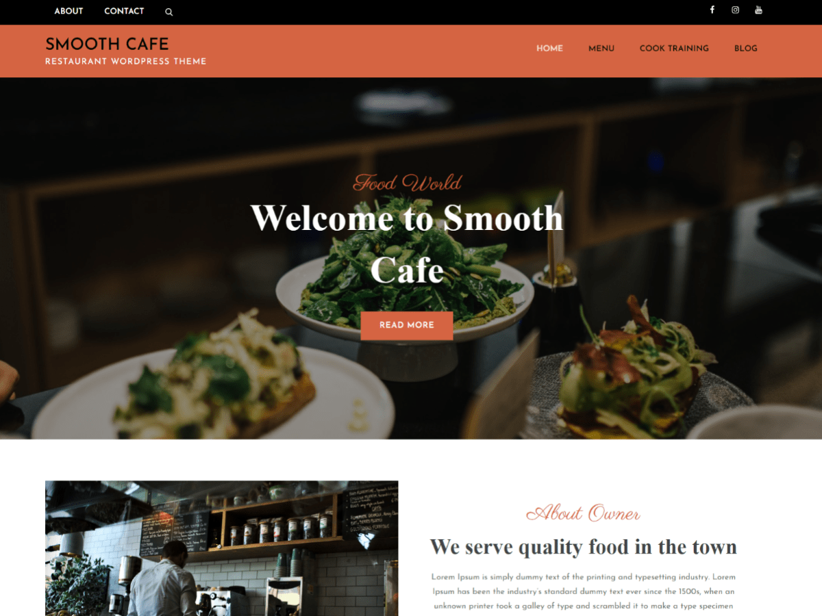 Smooth Cafe theme screenshot