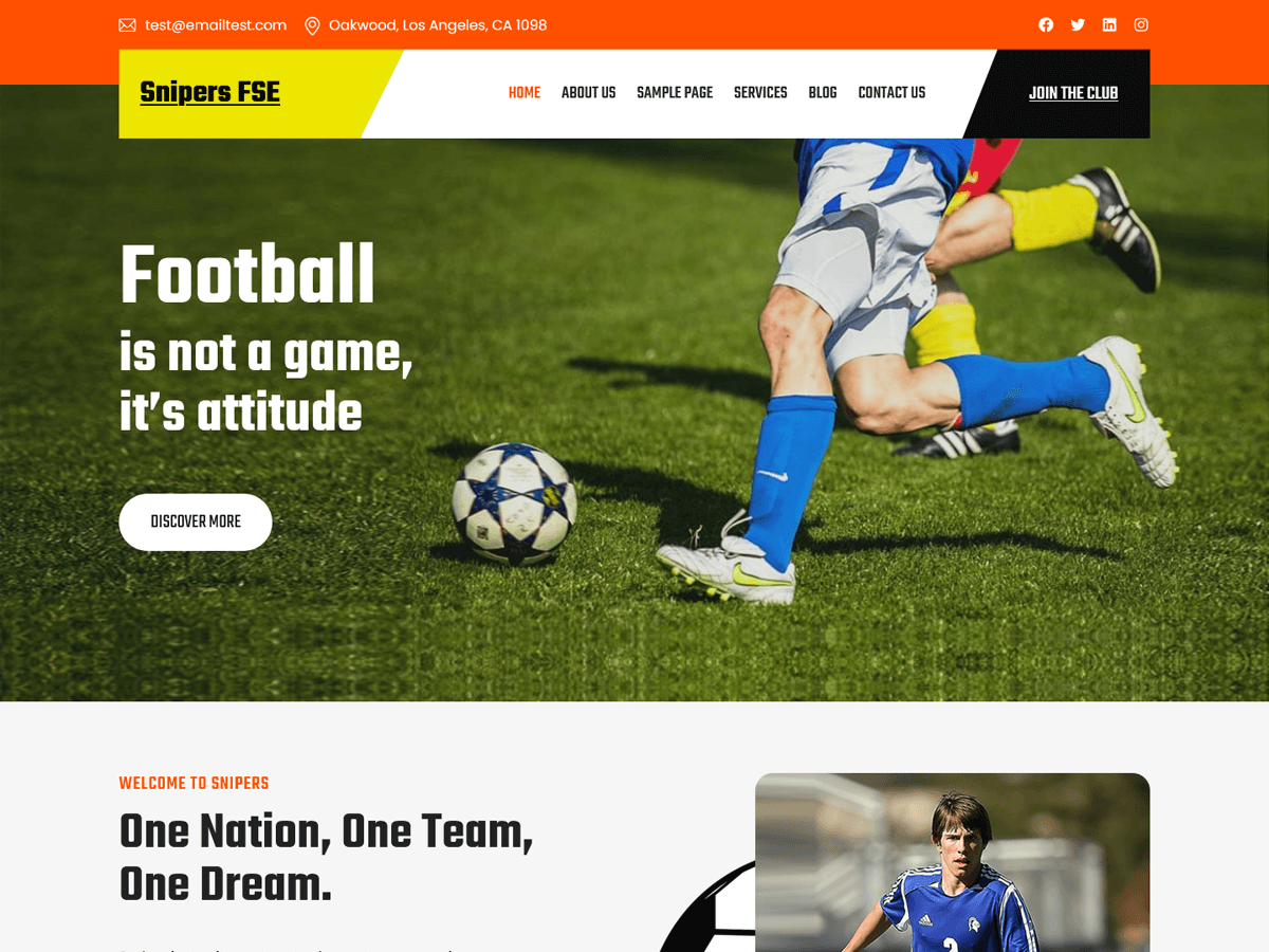 Snipers FSE theme screenshot