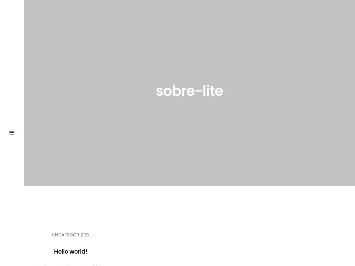 Sobre Lite theme screenshot