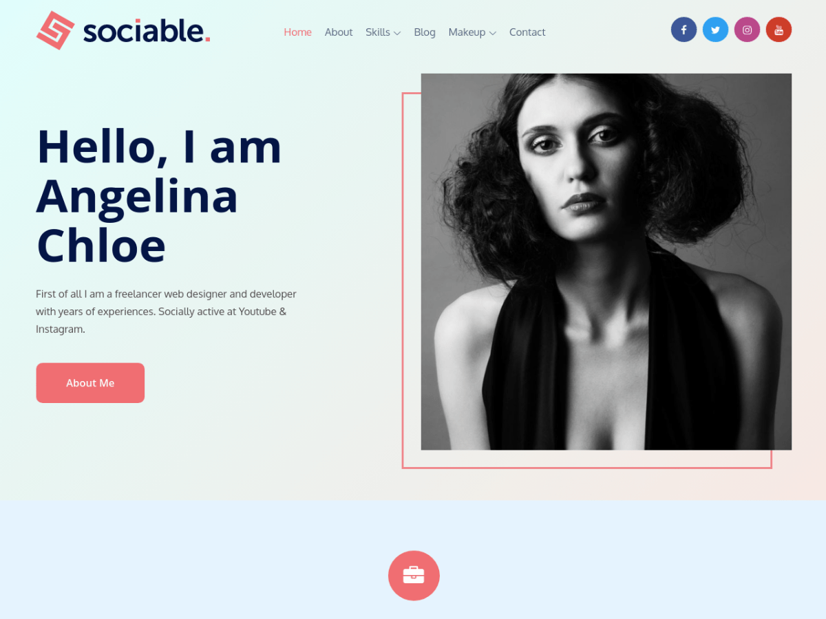 Sociable theme screenshot