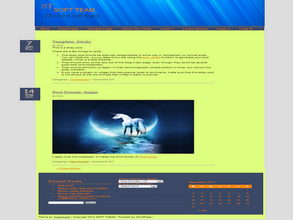 Soft team theme screenshot