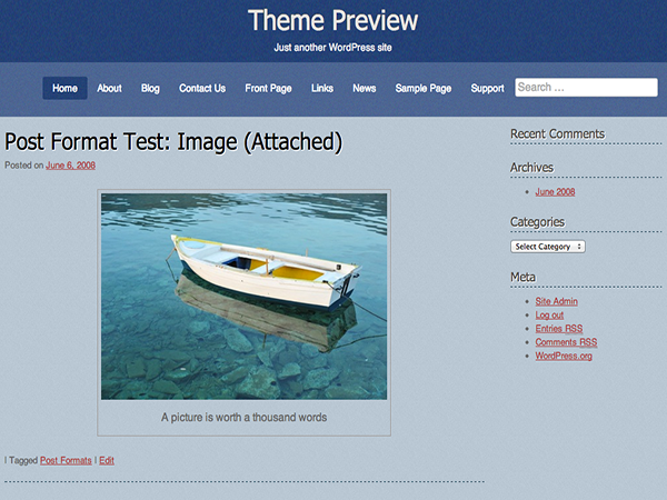 Softly theme screenshot
