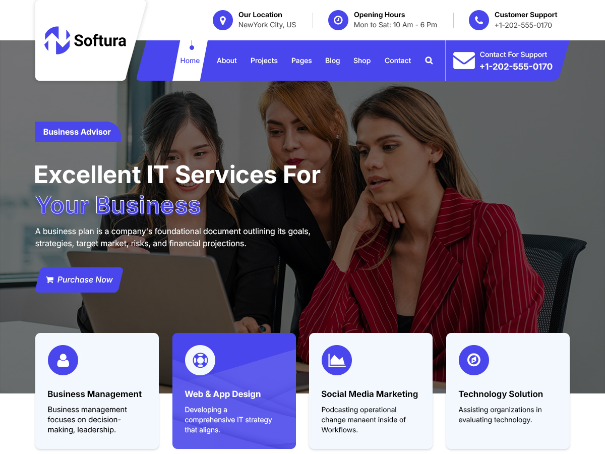 Softura theme screenshot