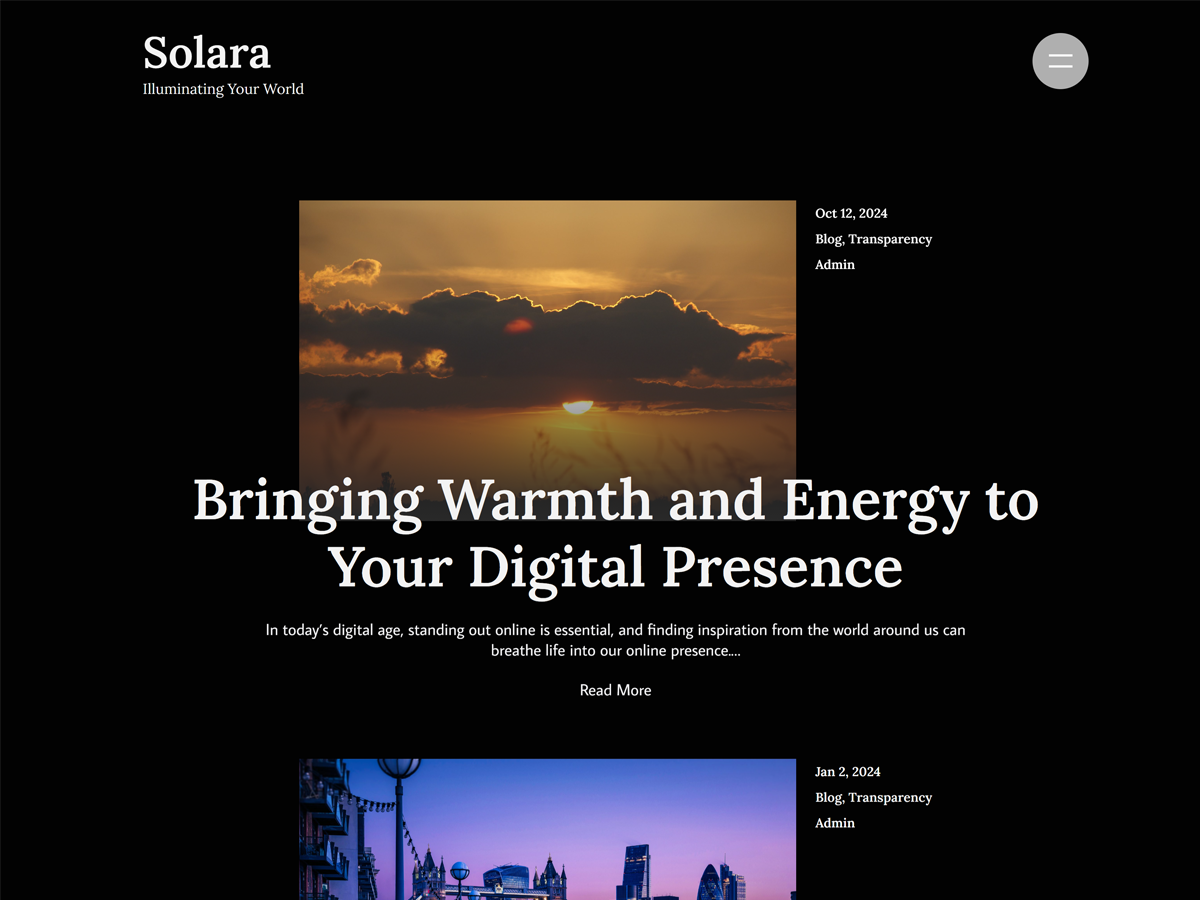 Solara theme screenshot