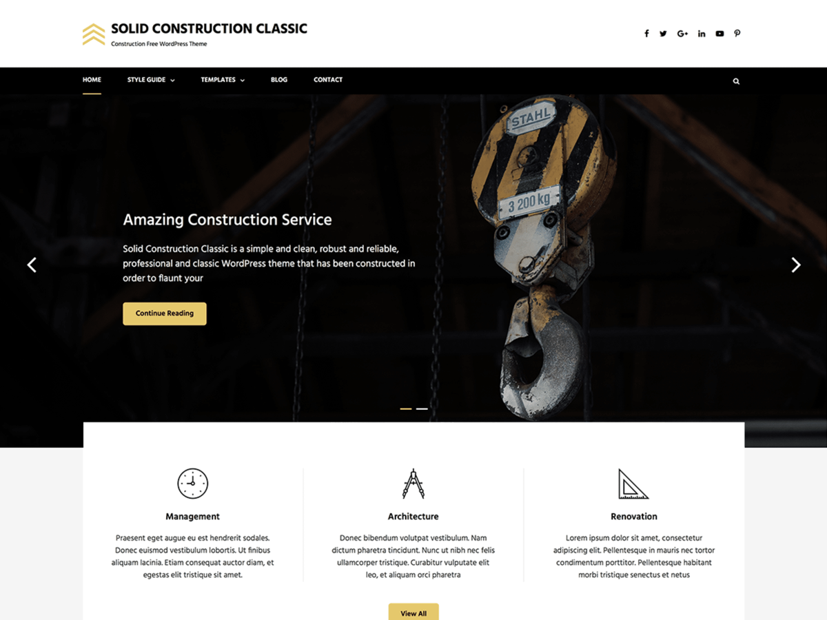 Solid Construction Classic theme screenshot