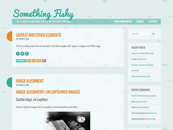 Something Fishy theme screenshot