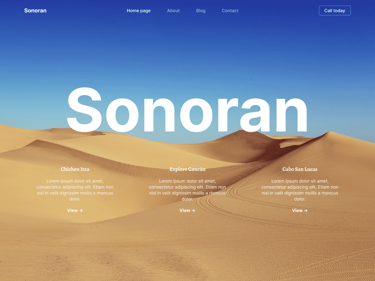 Sonoran theme screenshot