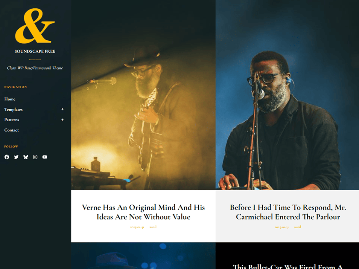 Soundscape theme screenshot