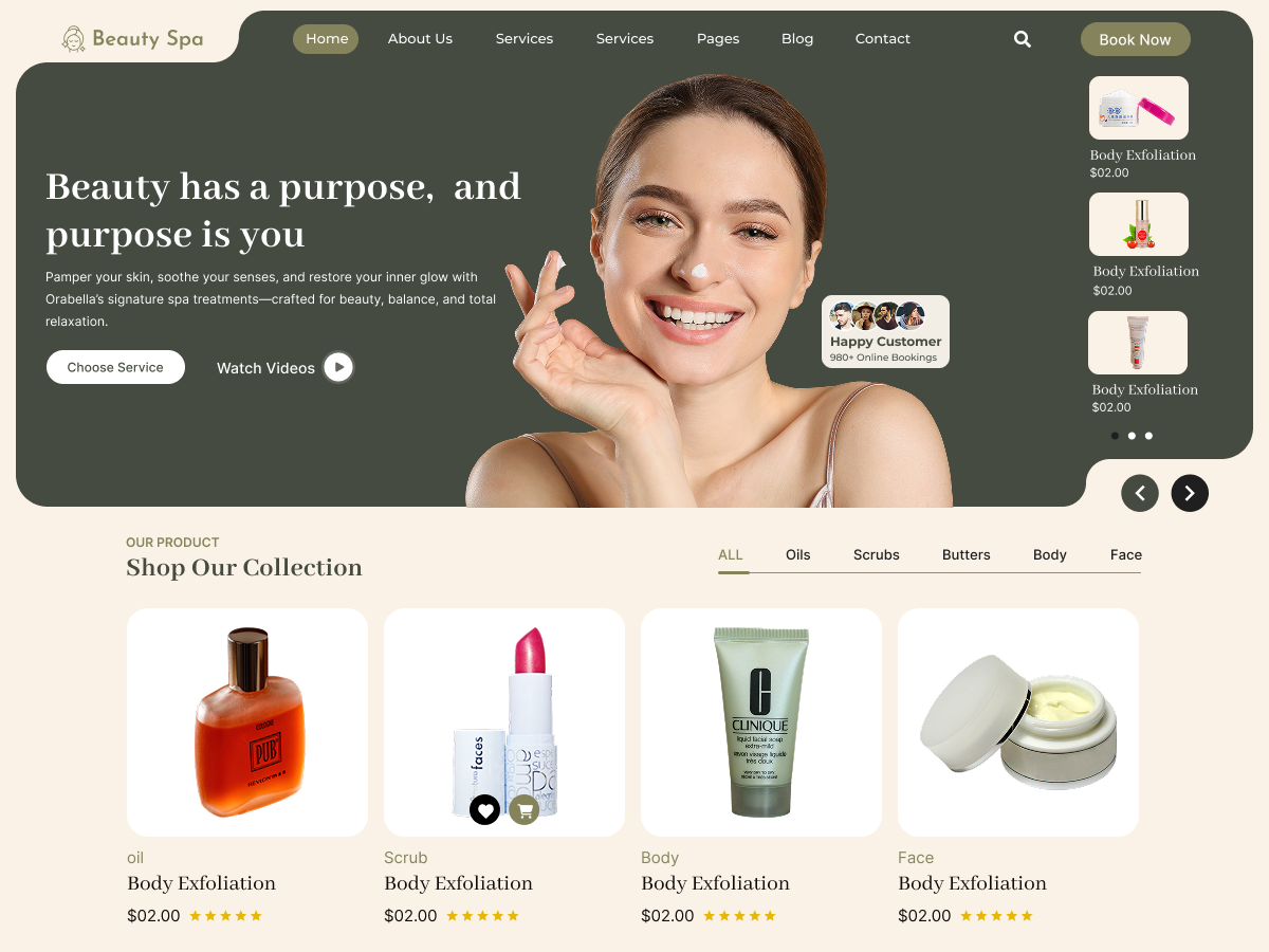 Spa Parlor theme screenshot