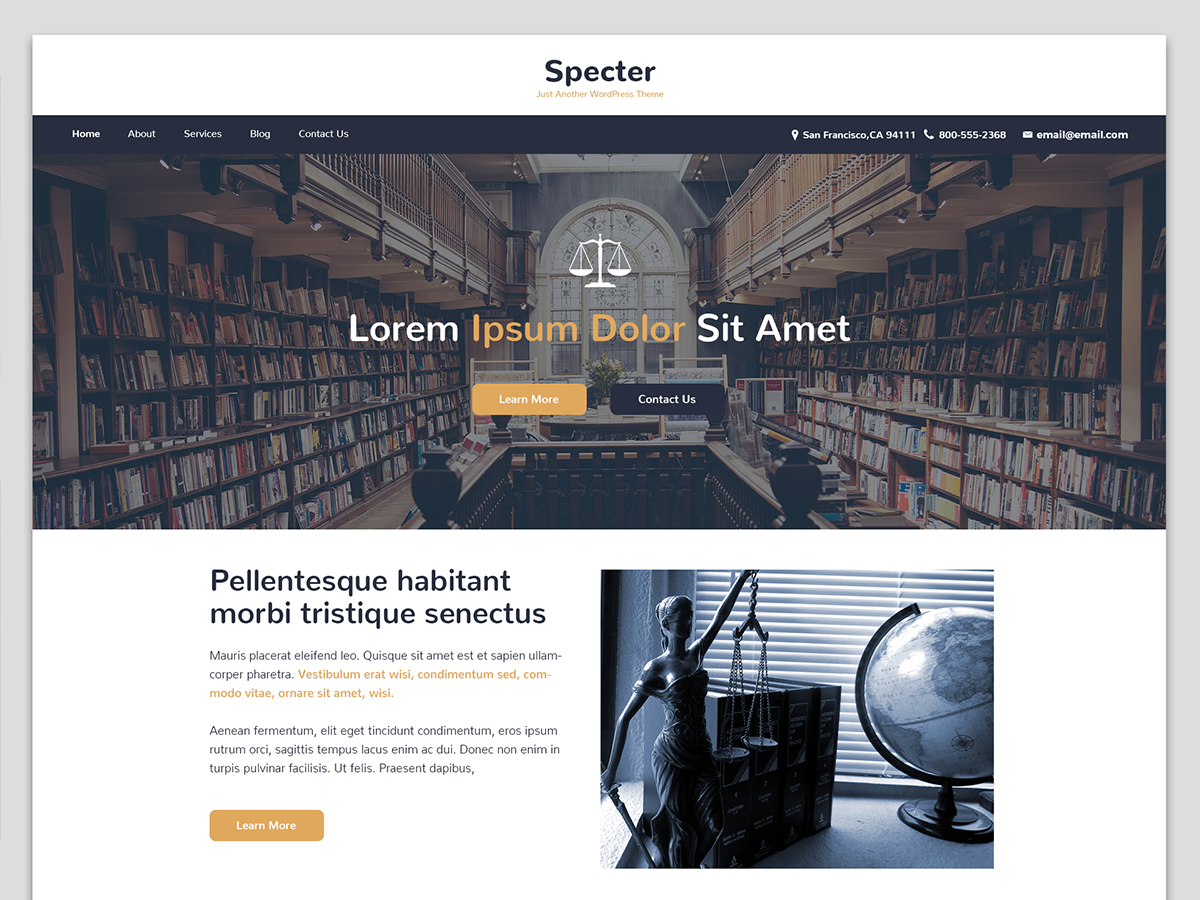 Specter theme screenshot