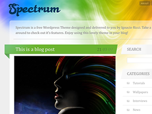 Spectrum theme screenshot