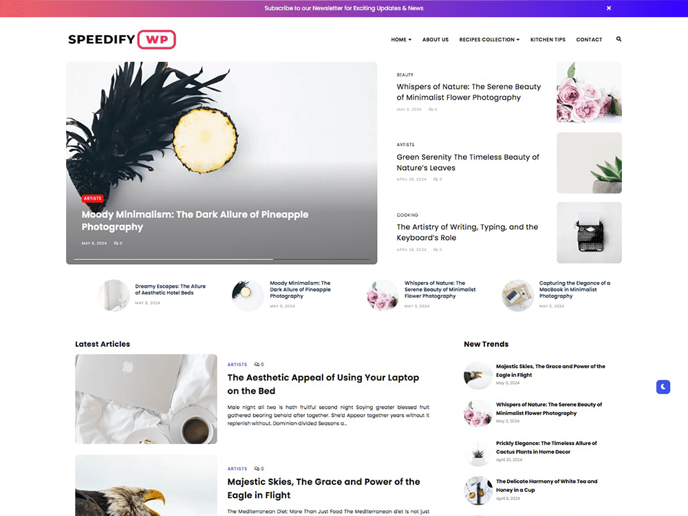 Speedify theme screenshot