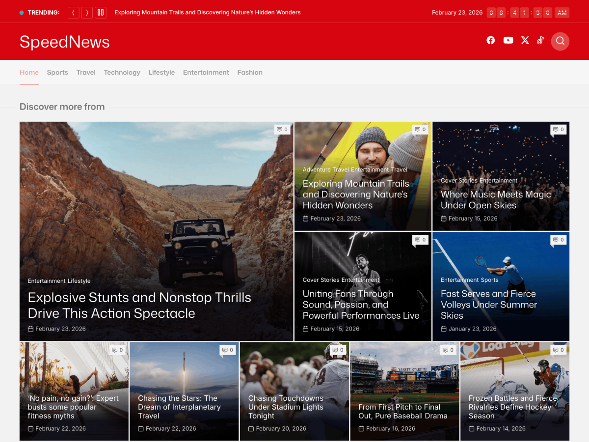 SpeedNews theme screenshot