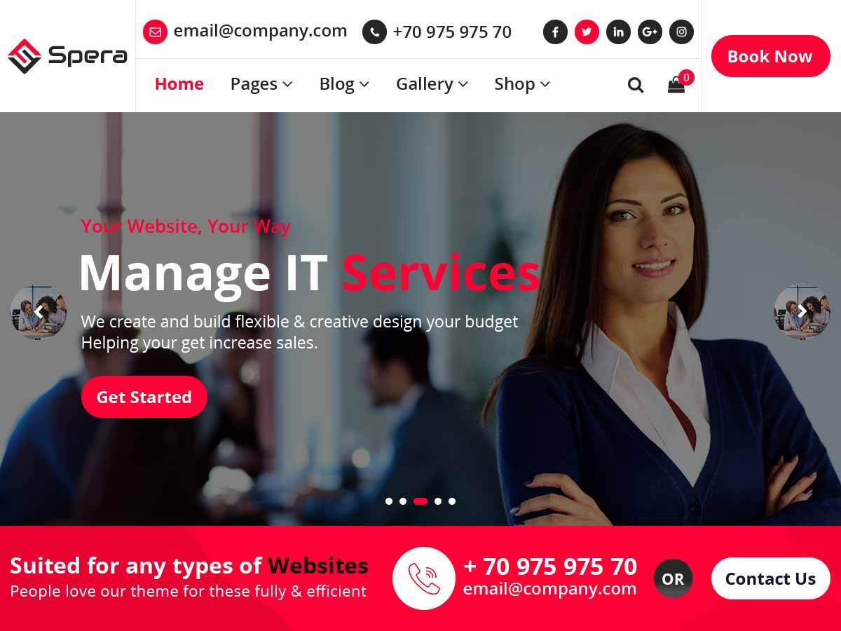 Spera theme screenshot