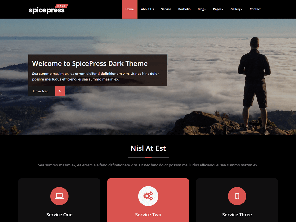 SpicePress Dark theme screenshot
