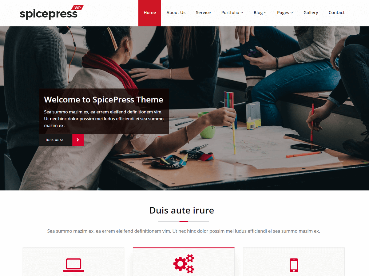 SpicePress theme screenshot