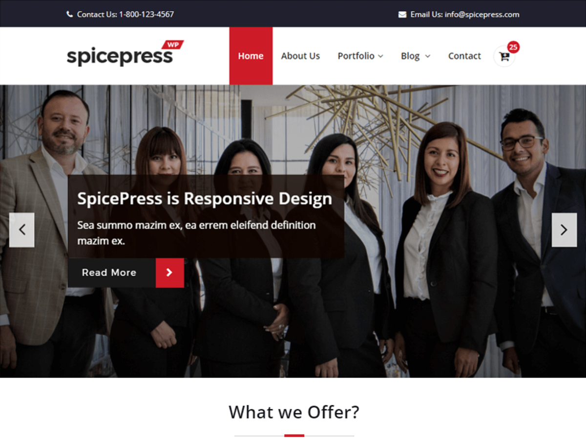 SpicePress theme screenshot