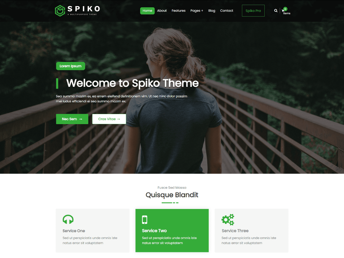 Spiko theme screenshot