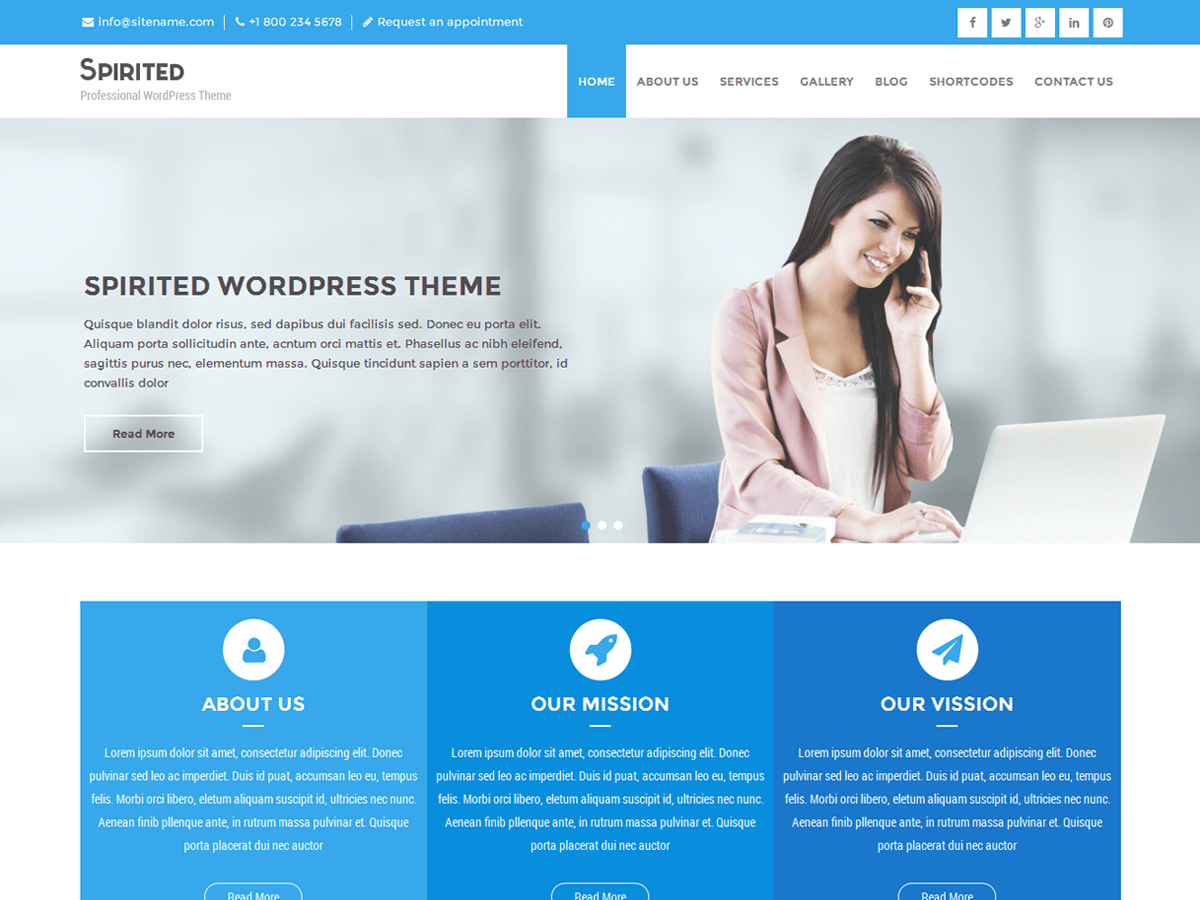 Spirited Lite theme screenshot