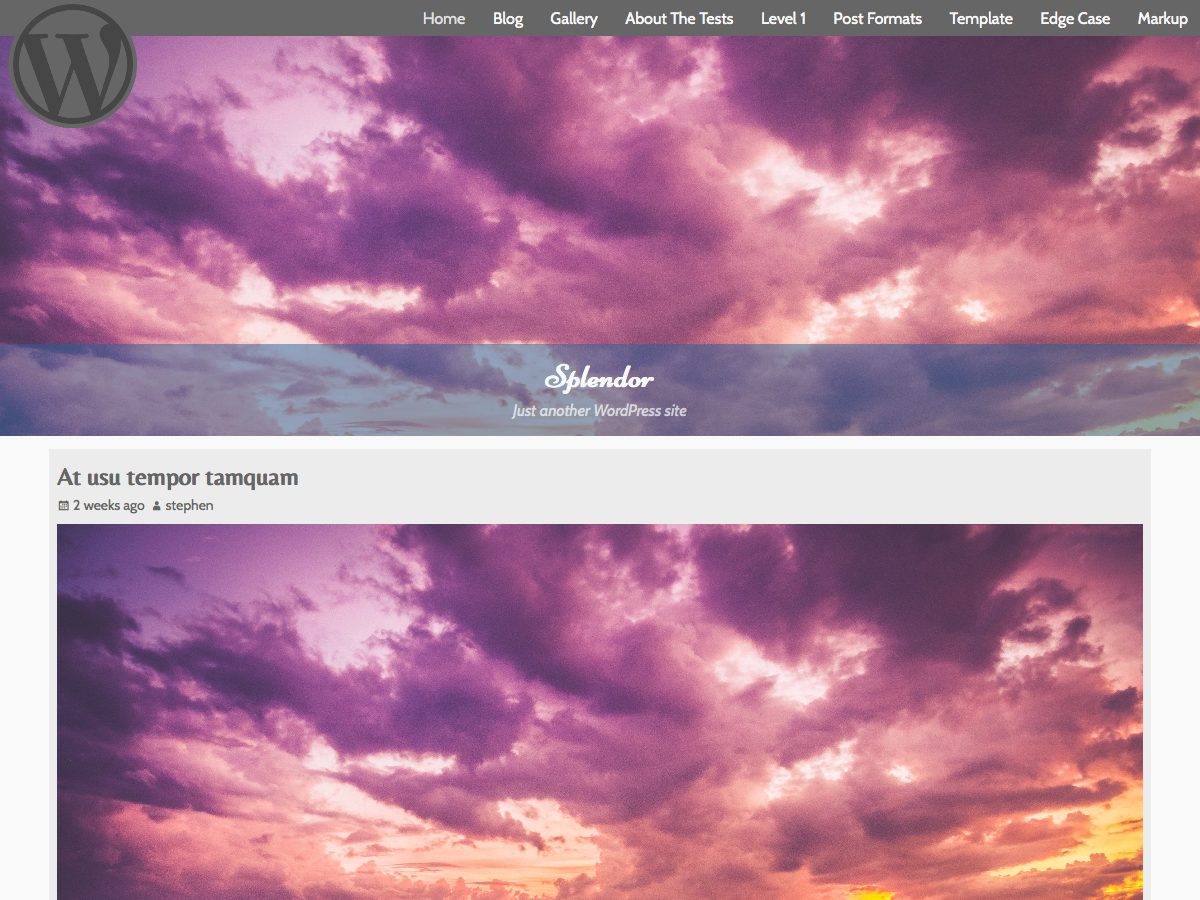 Splendor theme screenshot
