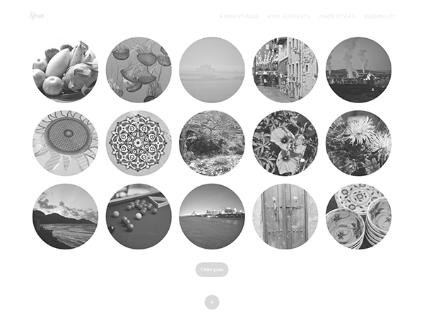 Spun theme screenshot