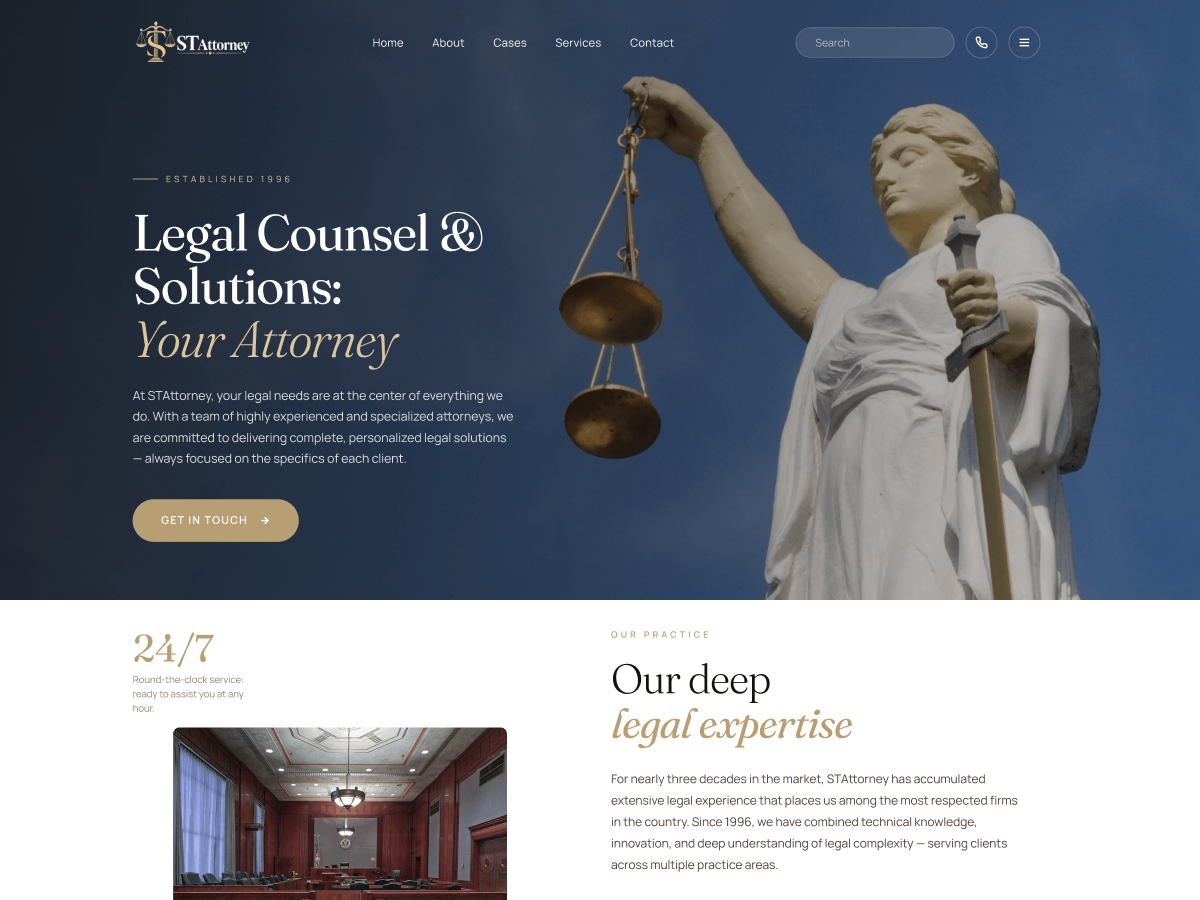 ST Attorney theme screenshot