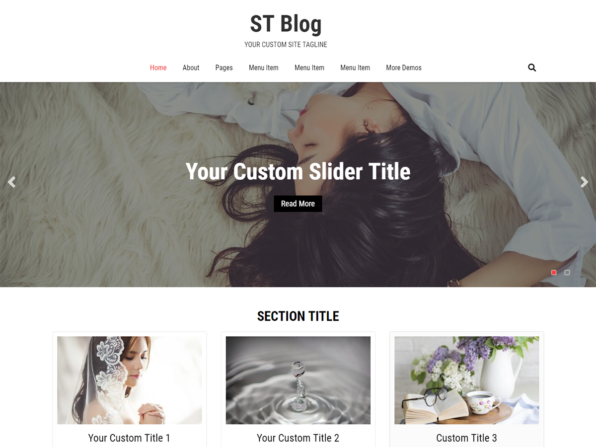 ST Blog theme screenshot