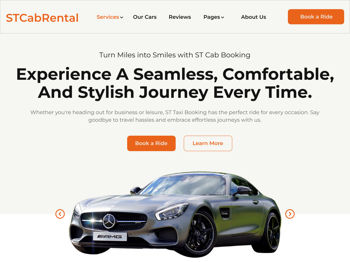ST Car Rental theme screenshot