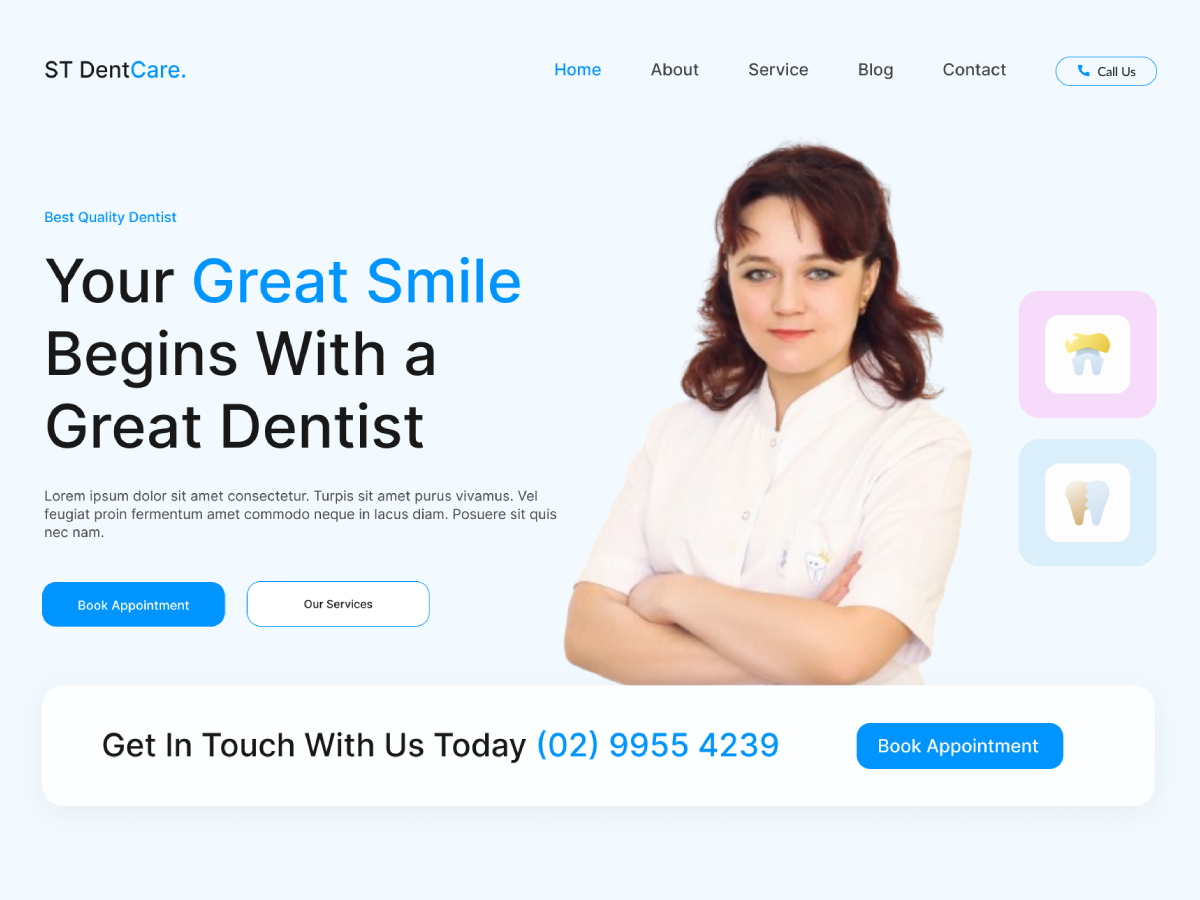 ST Dentcare theme screenshot