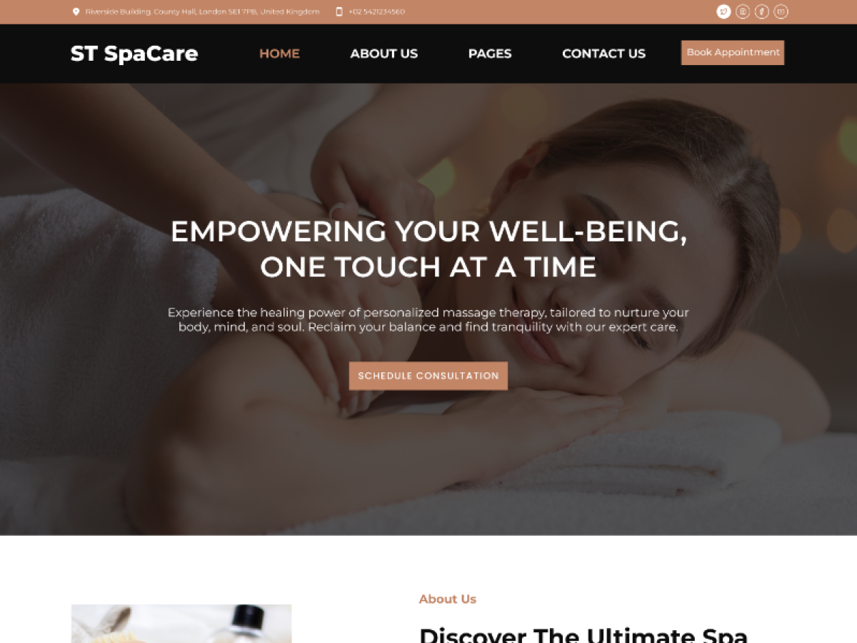 ST Spa theme screenshot
