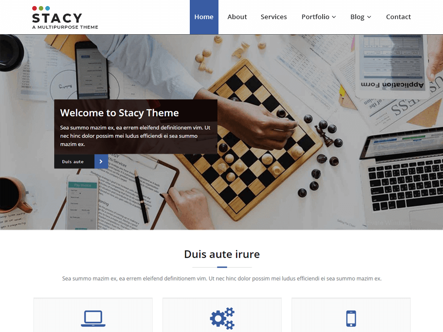 Stacy theme screenshot