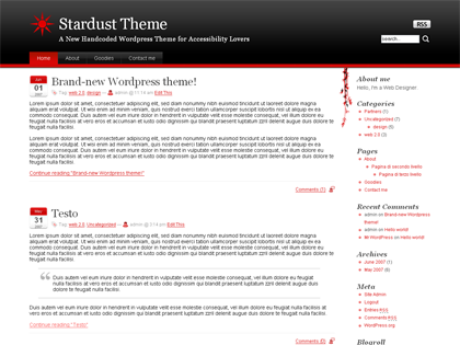 Stardust theme screenshot