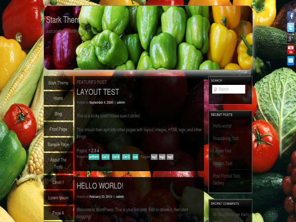 Stark Lite theme screenshot