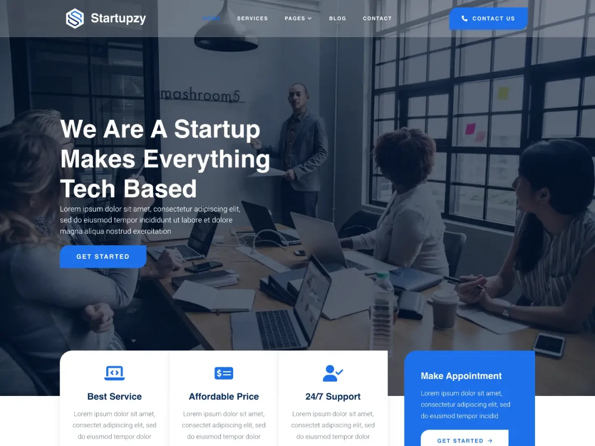 Startupzy theme screenshot