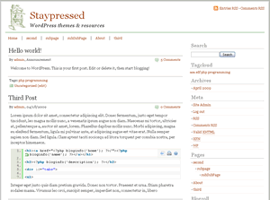 staypressed theme screenshot