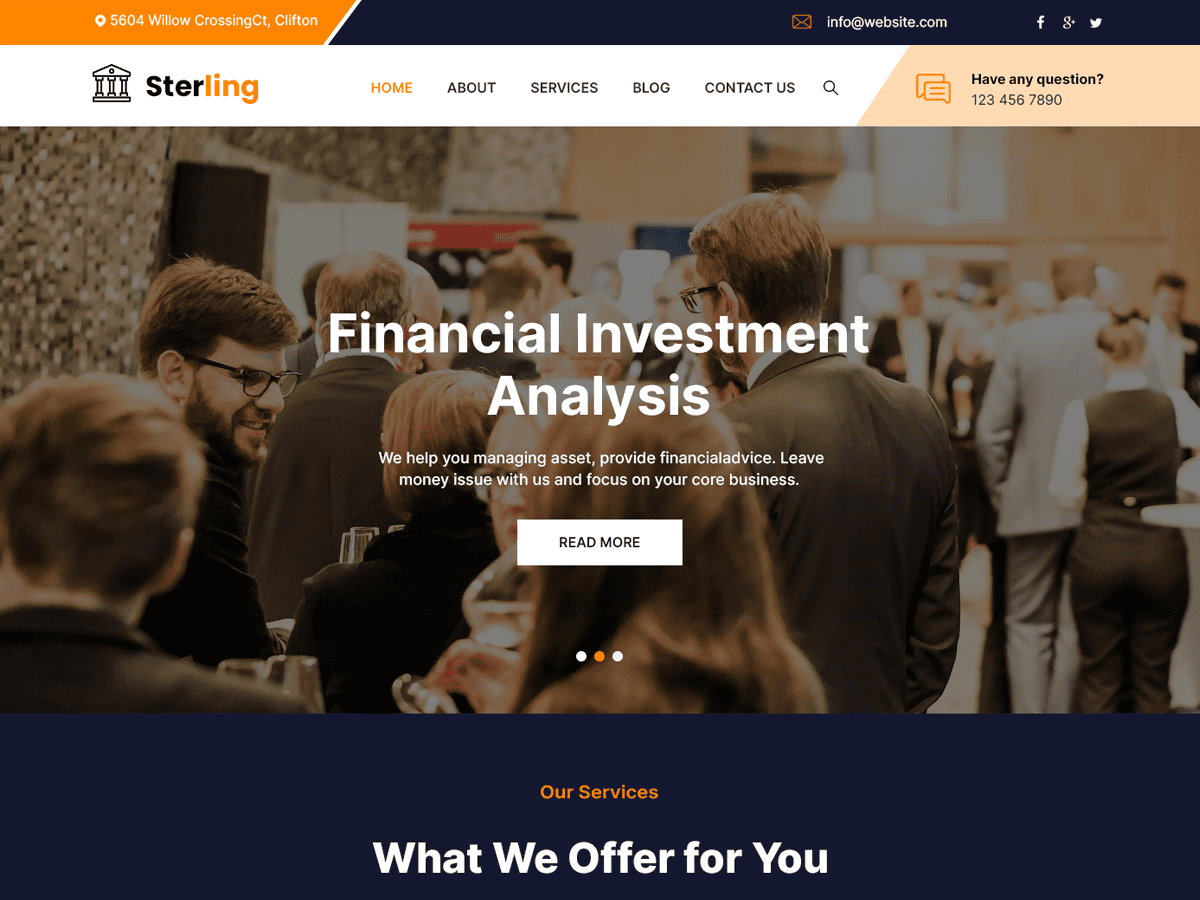 Sterling FSE theme screenshot