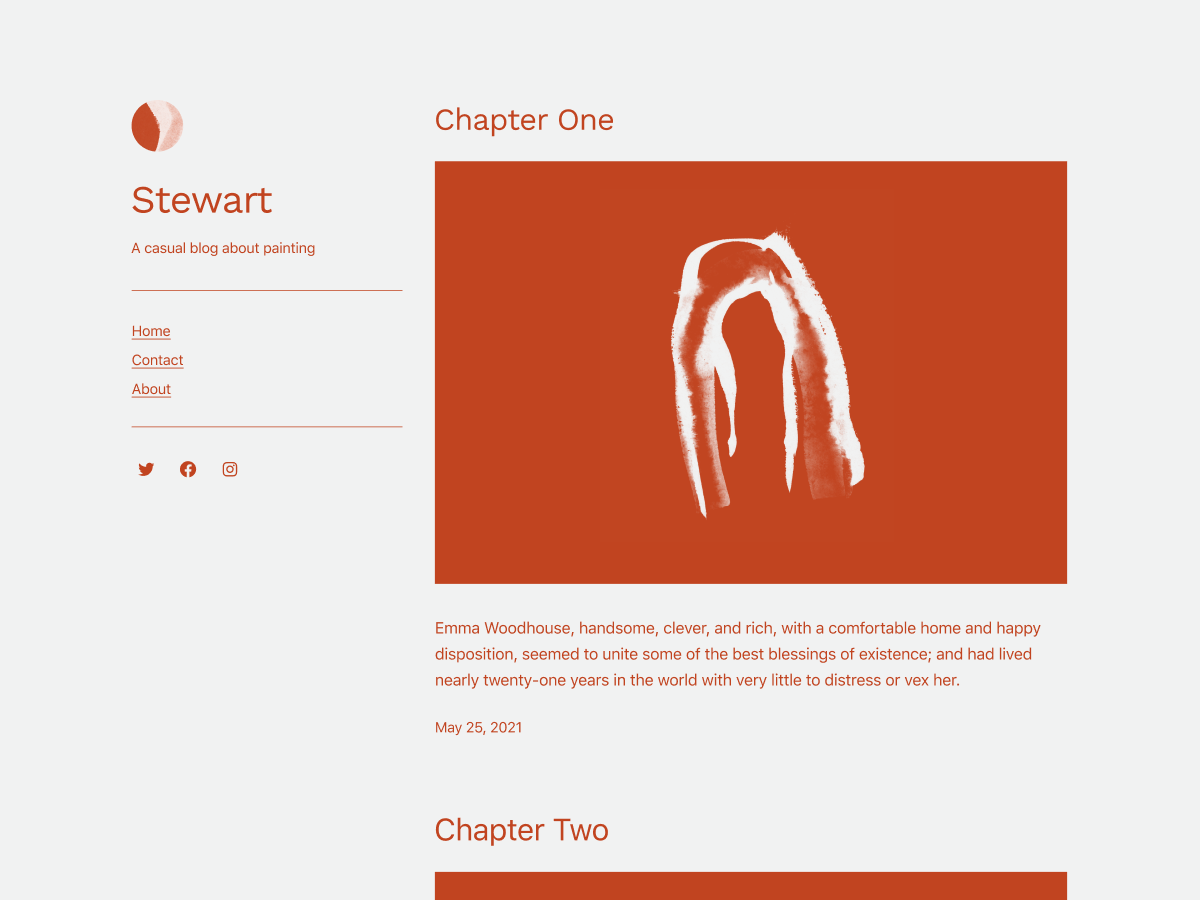 Stewart theme screenshot